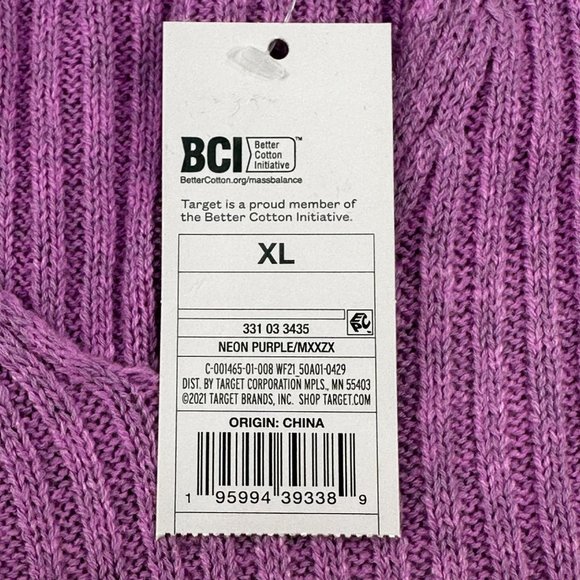 Wild Fable Women's Size XL Pull Over Crop Sweater Purple New With Tags - Picture 3 of 15